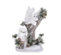P'tit Clown - Accessoire de Décoration Noël - Bonhomme de Neige, Renne, Sapin - Ambiance Enneigée - Parfaite pour Décor Maison Chrsitmas, Xmas (Animaux de la forêt, 42 cm)