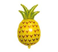 P'TIT CLOWN - Ballon Aluminium Gonflable à l'Air ou Hélium - Parfait pour Décoration Fête Anniversaire, Baptême, Baby Shower (Ananas)