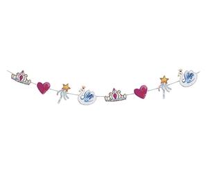P'tit Clown CAM ET LEON - Accessoires Décoration d’Anniversaire Enfant - Thème Princesses - Assiettes, Gobelets, Serviettes, Confettis, Sachets, Cartes d’Invitation (Guirlande - 3,6 m)