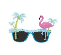 P'TIT CLOWN - Lunettes Fantaisies - Funny Party Glasses - Adulte - Parfaites pour Déguisement Carnaval, Cosplay, Soirée Cocktail, Fête Tropicale - Plastique (Lunettes Tropical)