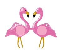 P'TIT CLOWN - Lunettes Fantaisies - Funny Party Glasses - Adulte - Parfaites pour Déguisement Carnaval, Cosplay, Soirée Cocktail, Fête Tropicale - Plastique (Lunettes Flamant rose)