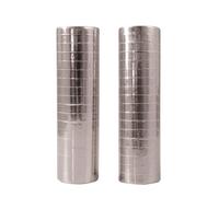 P'TIT CLOWN - Rouleaux de Serpentins - Lot de 2-4 m - Décoration Festive pour Anniversaires et Événements (Argent)