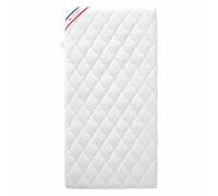 Matelas bébé climatisé - 70 x 140 x 10 cm - réversible - housse amovible - anti-acariens - fabriqué en France