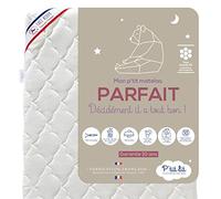 Matelas Bébé P'tit Lit - 60x120 cm - Ultra Respirant Été / Chaud et Douillet Hiver - Anti-Acarien
