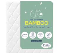 P'TIT LIT - Matelas Enfant/Bébé Bamboo - 70x140 cm - Viscose Douce et Absorbante - sans Traitement Chimique - Déhoussable - Oeko Tex® - Fabrication Française
