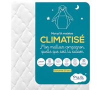 P'tit Lit - Matelas Enfant/Bébé Climatisé - 70x140 cm - 1 face Été fraîche / 1 face Hiver ouatinée - Anti Acarien - Déhoussable - Oeko Tex - Fabrication Française