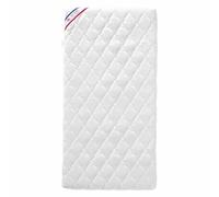 Matelas Bébé Parfait - 60x120x10 cm - 2 Faces : Été / Hiver - Déhoussable - Anti Acarien