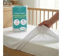 P'tit Lit - Protège Matelas Bébé 120x190/200 cm - Alèse Imperméable - Anti-Acariens - Bouclette 100% Coton - Absorbant et Silencieux - Forme Drap Housse - Protection Lit Enfant