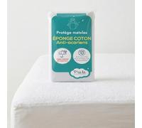 P'tit Lit - Protège Matelas Bébé 80x160 cm - Alèse Imperméable - Anti-Acariens - Bouclette 100% Coton - Absorbant et Silencieux - Forme Drap Housse - Protection Lit Enfant