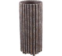 PTMD Pot de fleurs Morganne - 20x20x45 cm - Ciment - Marron