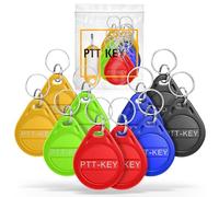 PTT-KEY® | Lot de 10 Badges RFID 13.56Mhz | Programmable MCT sur Smartphone Android | UID Modifiable | Puce CUID | Vigik Universel | NFC Tag | Passe Partout | Immeuble | Lecteur RFID