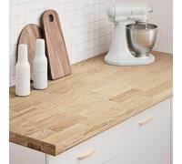 PTUGUOF Plan de travail de cuisine - 140 x 63,5 x 4 cm - Bois massif de | Robuste, facile d'entretien, polyvalent comme plateau de cuisine ou de bureau