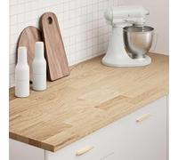 PTUGUOF Plan de travail de cuisine rectangulaire en chêne massif - 140 x | Robuste, facile d'entretien, polyvalent pour cuisine, établi, bureau, lavabo