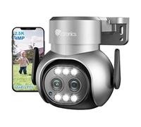 Caméra Surveillance Extérieur 4MP CTRONICS 6x Zoom Hybride WiFi 2.4/5GHz Double Objectif Suivi Auto Détection Humaine