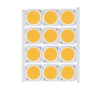 Puce de Lumière LED Intégrée COB, 12Pcs Source de Lumière COB Puce LED Ronde Haute Puissance 12W 36-41V 1080LM pour éclairage Intérieur Bricolage (Blanc)(Lumière Chaude)
