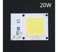 Puce LED COB 20W 220V Froid Éclairage Intégré Puce LED COB 20W | 20W haute pour luminosité, froid 6000K, driver IC intégré, économie énergie, installation simple(20W)