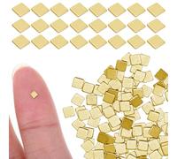 Puces de Soudure Plaquées Or 150 Pièces 2x2 Mm | Cuivre Plaqué Or, Très Petite Taille, Haute Conductivité, pour Fabrication Bijoux et Réparation