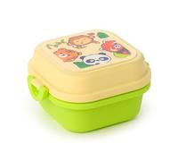 Puckator Bento Boîte à déjeuner avec couverts et fermeture à clip - Animaux sauvages doux - Adoramals - Schiscetta déjeuner