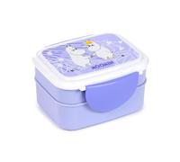 Puckator Bento Porte-déjeuner avec couverts et fermeture à clip - Moomin - Design Tammi - Schiscetta pour l'école et le bureau - BPA Free