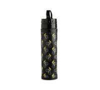 Puckator Bouteille Pliable Réutilisable 600ml en Silicone avec Paille Cycle Works - Cycliste à Vélo