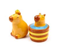Puckator Capybara Ensemble salière et poivrière en céramique