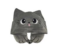 Puckator Coussin de Voyage avec Capuche - Poivre Le Chat - Beans & Co - Hoodeazzz