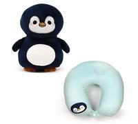 Puckator Coussin de voyage Lola la Gatta 2 en 1 avec peluche Swapseazzz Bleu Standard