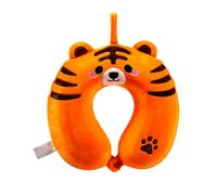 Puckator Coussin de Voyage Relaxeazzz Peluché Mémoire de Forme - Adoramals Alfie Le Tigre