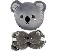 Puckator Coussin de voyage Relaxeazzz – Peluché 2-en-1 – Koala – Unique