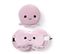 Puckator Coussin de voyage Relaxeazzz 2-en-1 en peluche Octopus (Pieuvre)