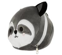 Puckator Coussin Voyage Relaxeazzz Peluché 2-en-1 - Raton Laveur, Unique