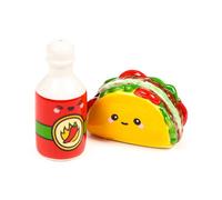 PUCKATOR Ensemble Salière & Poivrière Céramique Taco & Sauce Piquante Neuf Boîte
