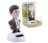 Puckator FF46 Figurine Solaire Mr Bean, 5,5 x 5 x 10,5 cm, Kaki/Blanc/Rose/Rouge/Noir