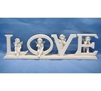 Puckator Figurine Ange Love Statue Statuette Mariage baptême Noël déco 6.5x24cm