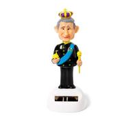 Puckator Figurine Solaire - Roi Charles, Noir, Jaune, Bleu