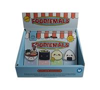 Puckator Foodiemals Lot de marque-pages magnétiques Ramen & Sushi - Jolis marque-pages magnétiques - Cadeaux de Père Noël secret pour marque-pages, marqueurs, onglets - Cadeau pour amoureux, femmes