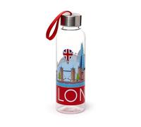 Puckator Gourde 500ml avec Bouchon Métallique - Panoramas Iconiques Londres