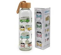 Puckator Gourde en verre avec bouchon en bambou 500 ml - Volkswagen T1 - Summer & Surf