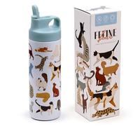 Puckator Gourde Isolée 500ml pour Boisson Chaude ou Froide - Feline Fine Cats