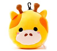 Puckator Coussin Voyage Relaxeazzz Peluché 2-en-1 - Girafe, Unique