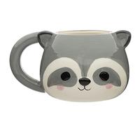 Puckator Mug en céramique Adoramals – Tête de raton laveur – 1 unité