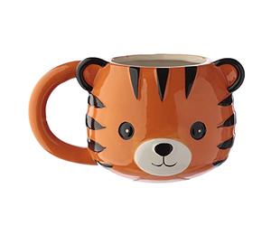 Puckator Mug en Céramique Animal Jungle & Zoo Adoramals - Tête de Tigre