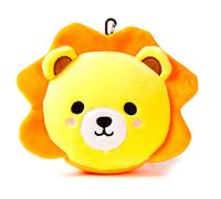 PUCKATOR Oreiller de voyage avec masque pour les yeux Adoramals Relaxeazzz - 19x28x6 cm - 95% Polyester, 5% Spandex