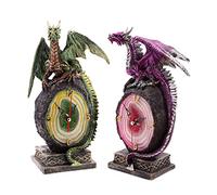 Puckator Orologio con Drago Dragon en résine mixte Hauteur 25 cm Largeur 13 cm Profondeur 9,5 cm