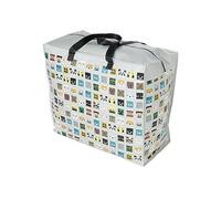 Panier à linge ou sac de rangement minecraft Personnages Minecraft Puckator - blanc/noir - 48x55x28 cm