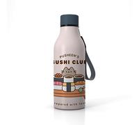 Puckator Pusheen le Chat Sushi Club Gourde pour boissons chaudes et froides 500 ml - Bouteille isotherme réutilisable pour filles et garçons - Froid 24h et chaud 12h