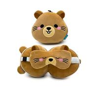 Puckator Relaxeazzz Mimi la Marmotte Coussin de voyage 2 en 1 Relaxeazzz