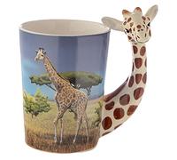 Puckator SMUG22 Mug avec Anse Girafe 8 x 12 x 14,5 cm, Coloré