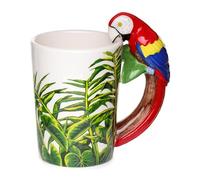 Puckator SMUG29 Mug Perroquet avec Anse Travaillée 13 x 8,5 x 13 cm