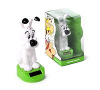 Puckator Solar Pal Idefix Figurine Danseur à énergie Solaire - Astérix et Obélix, pour Tableau de Bord de Voiture, Bureau ou seuil de fenêtre, idée Cadeau, Blanc